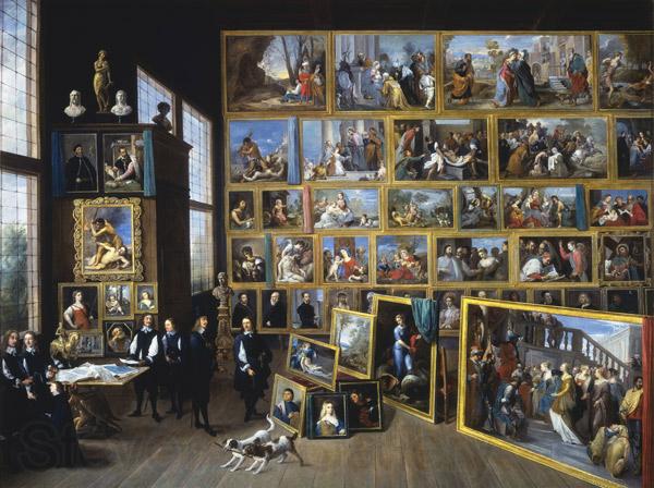    David Teniers Archduke Leopold William in his Gallery in Brussels-p Norge oil painting art